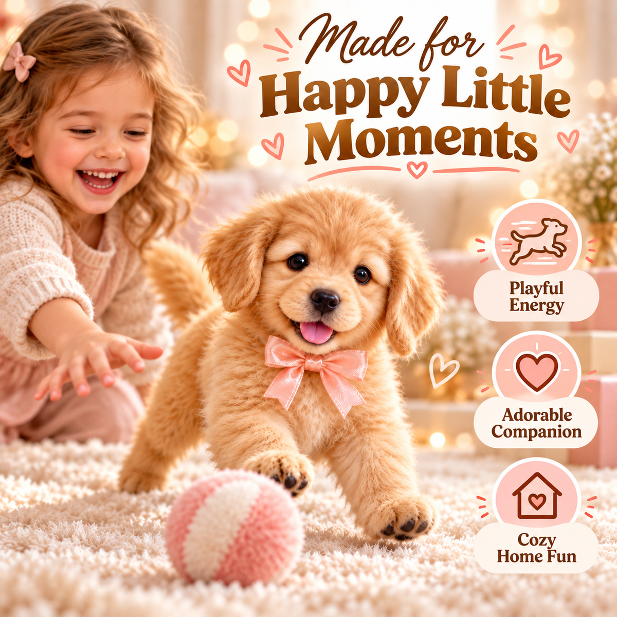 ๐49% OFF๐๐พ Golden Buddy Realistic Golden Retriever Puppy