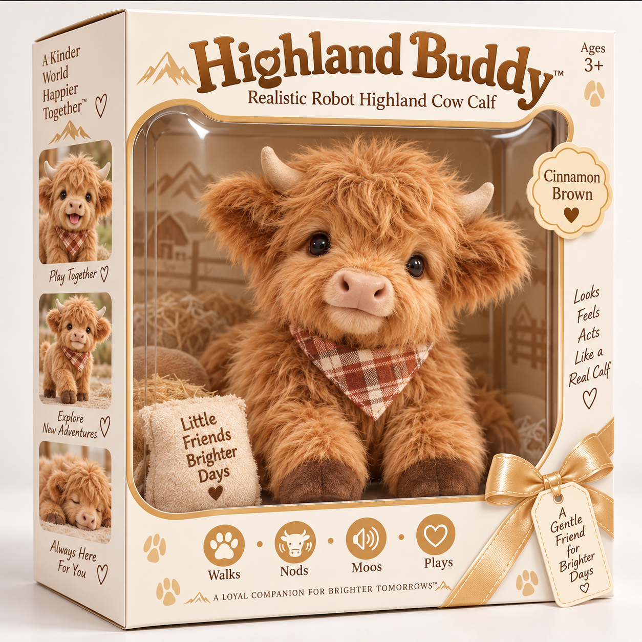 ✨ Custom Edition – Highland Cow🤍🌟