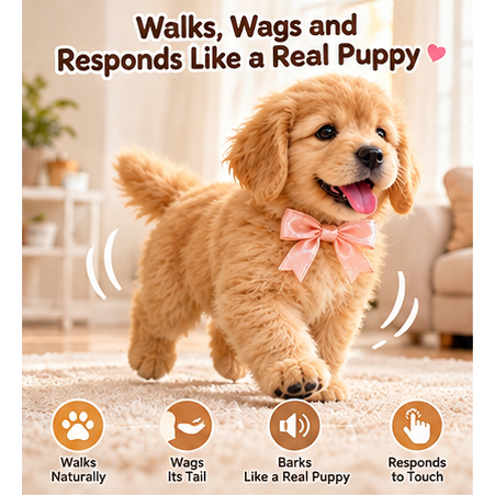 🎄49% OFF🐕🐾 Golden Buddy Realistic Golden Retriever Puppy