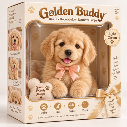 🎄49% OFF🐕🐾 Golden Buddy Realistic Golden Retriever Puppy