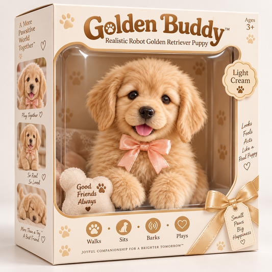🎄49% OFF🐕🐾 Golden Buddy Realistic Golden Retriever Puppy