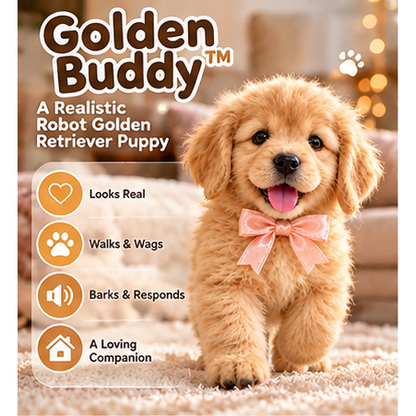 🎄49% OFF🐕🐾 Golden Buddy Realistic Golden Retriever Puppy